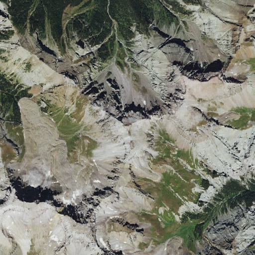 Aerial imagery of Mount Ridgway, CO