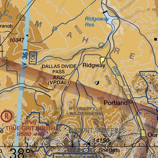 FAA VFR chart of Beaver Creek, CO