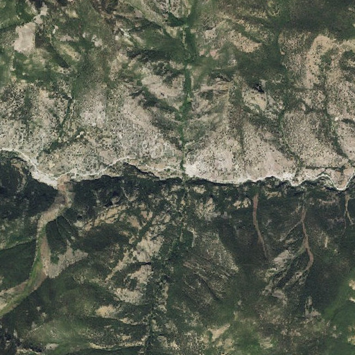 Aerial imagery of Crystal Creek, CO