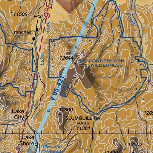 FAA VFR chart of Devils Lake, CO