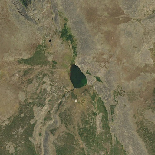 Aerial imagery of Devils Lake, CO