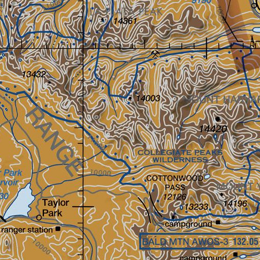 FAA VFR chart of Ice Mountain, CO
