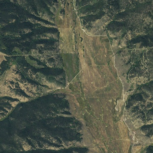 Aerial imagery of Triano Creek, CO