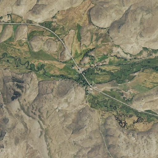 Aerial imagery of Quartz Creek, CO