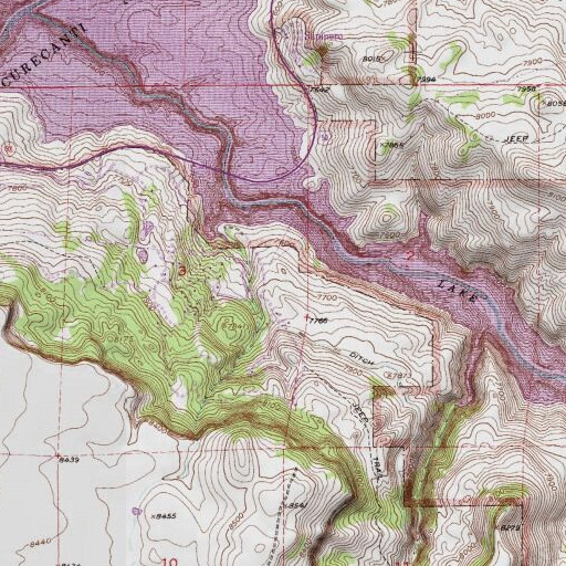 USGS 24K topo map of Swift Creek, CO