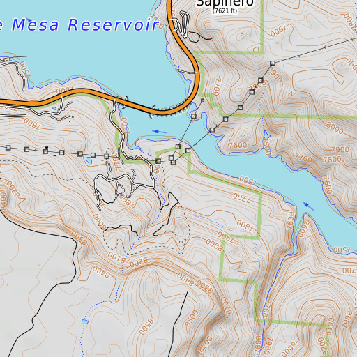 OpenTopoMap map of Swift Creek, CO