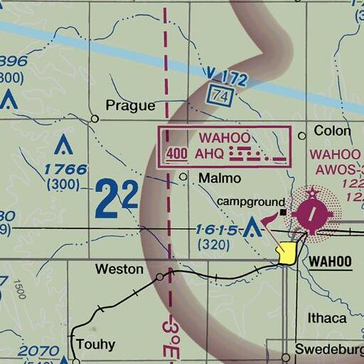 FAA VFR chart of Malmo (historical), NE