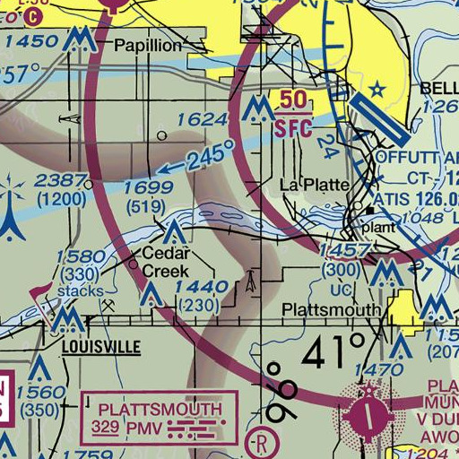 FAA VFR chart of Cullom, NE