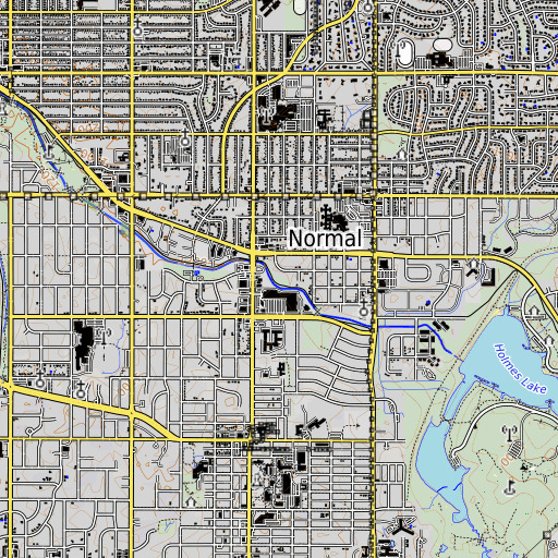 OpenTopoMap map of Normal Post Office (historical), NE