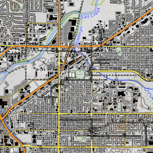 OpenTopoMap map of Fleming Fields, NE