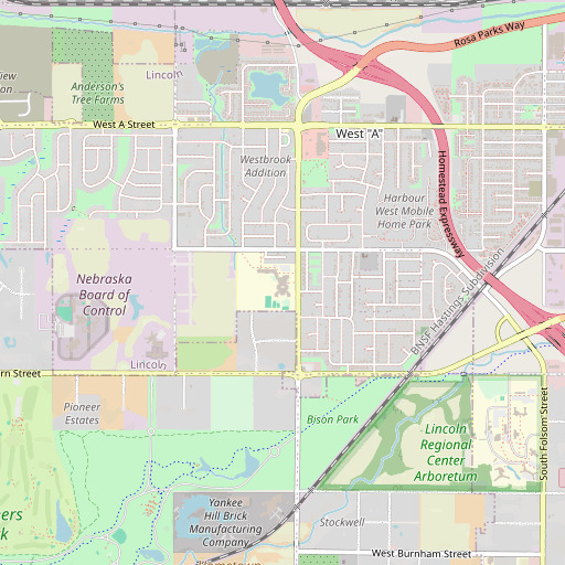 OpenStreetMap map of Roper Elementary School, NE