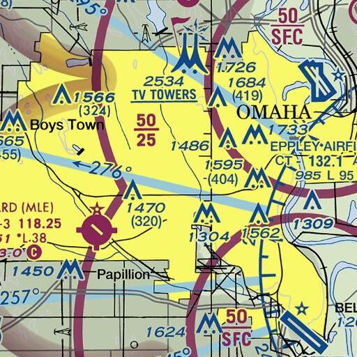 FAA VFR chart of Pipal Park, NE