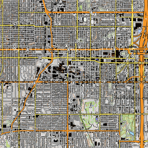 OpenTopoMap map of Security Building, NE