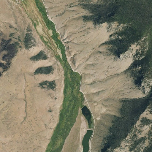 Aerial imagery of Archuleta Creek, CO