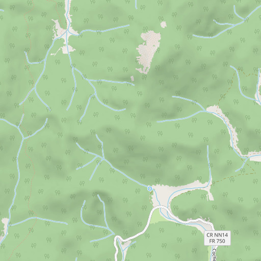 OpenStreetMap map of Cochetopa Hills, CO