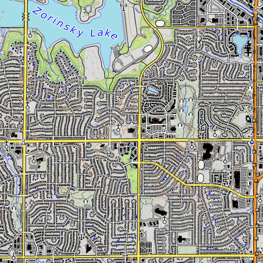 OpenTopoMap map of Ackerman Elementary School, NE