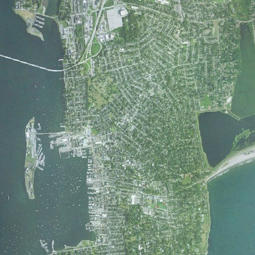Aerial imagery of Frank E Thompson Middle School, RI