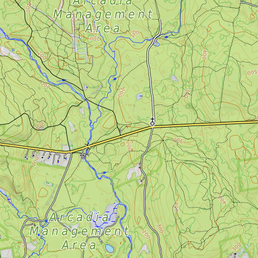 OpenTopoMap map of Barber Plot, RI