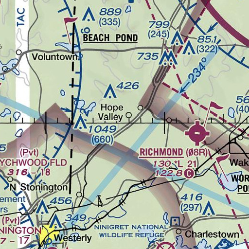 FAA VFR chart of Bramen Plot, RI