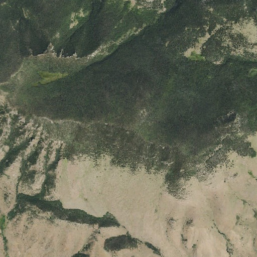 Aerial imagery of Blue Mountain, CO