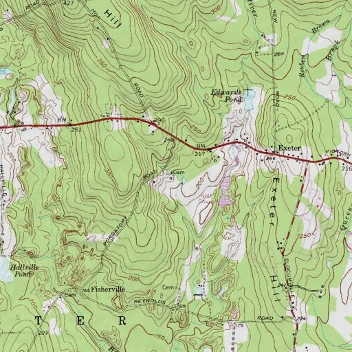 USGS 24K topo map of Reynolds Plot, RI