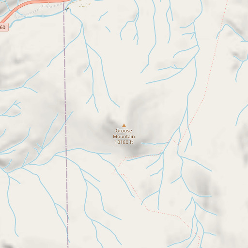 OpenStreetMap map of Grouse Mountain, CO