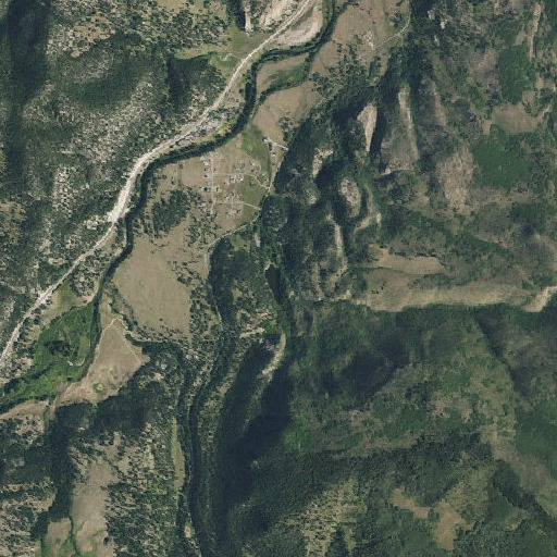 Aerial imagery of Mill Creek, CO