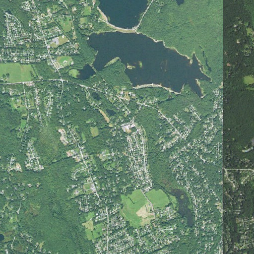 Aerial imagery of Community School, RI
