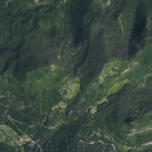 Aerial imagery of Meadow Pass, CO