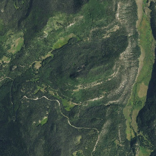 Aerial imagery of Demijohn Peak, CO