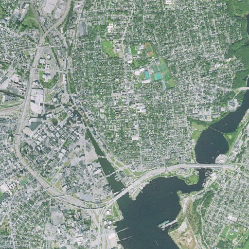 Aerial imagery of Diman Building, RI