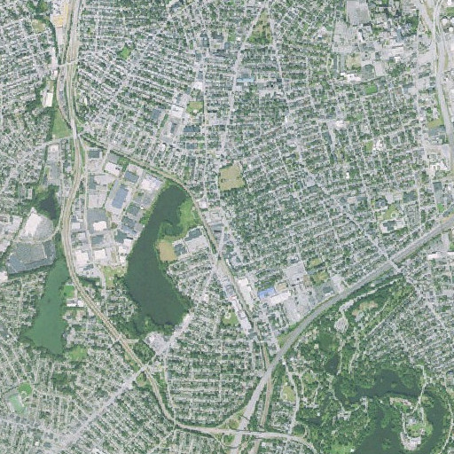 Aerial imagery of Feinstein High School, RI