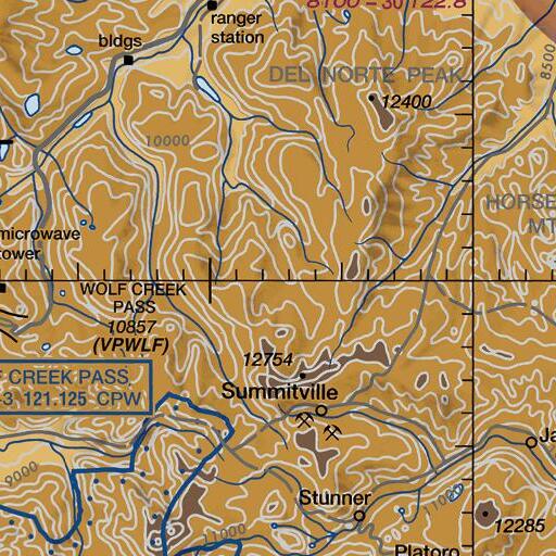 FAA VFR chart of Upper Beaver Meadow, CO