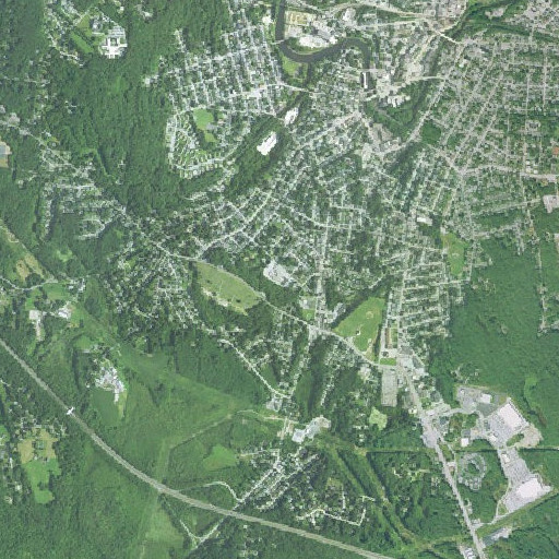Aerial imagery of Globe Park School, RI