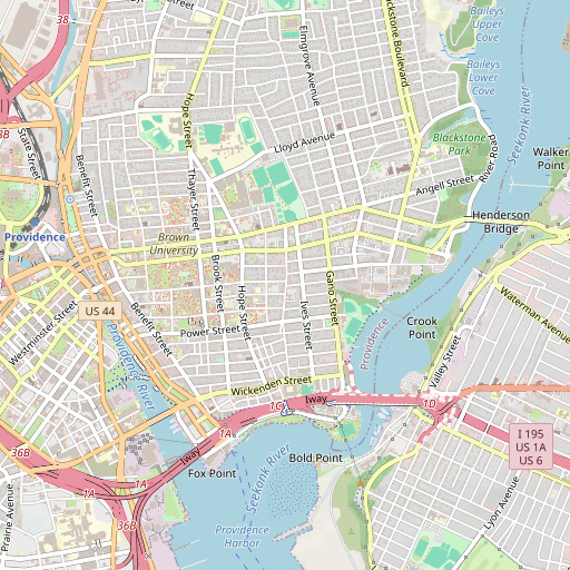 OpenStreetMap map of Grant Building, RI