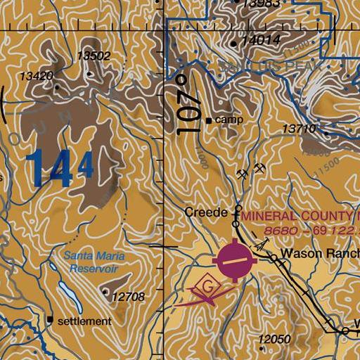 FAA VFR chart of McKenzie Mountain, CO