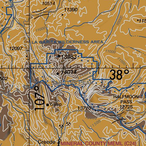FAA VFR chart of Organ Mountain, CO