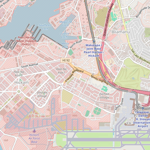OpenStreetMap map of Mokulele Elementary School, HI