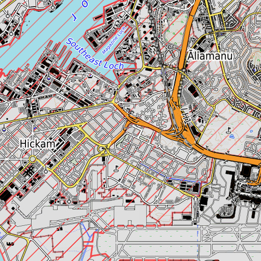 OpenTopoMap map of Mokulele Elementary School, HI