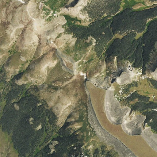 Aerial imagery of Halfmoon Pass, CO