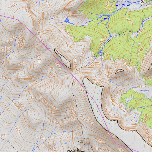 OpenTopoMap map of Halfmoon Pass, CO