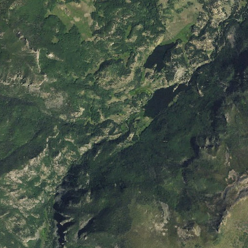 Aerial imagery of Roaring Fork, CO
