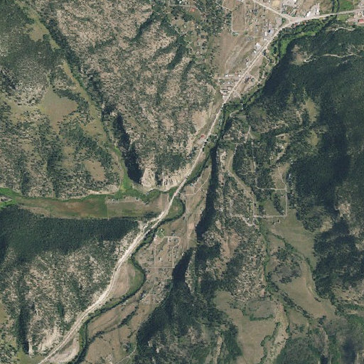 Aerial imagery of Trout Creek, CO