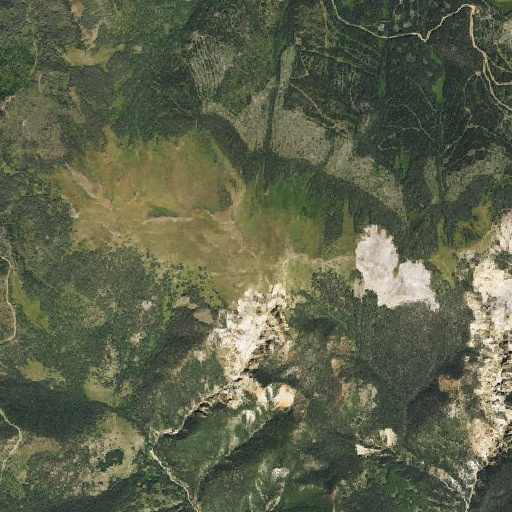 Aerial imagery of Marble Mountain, CO