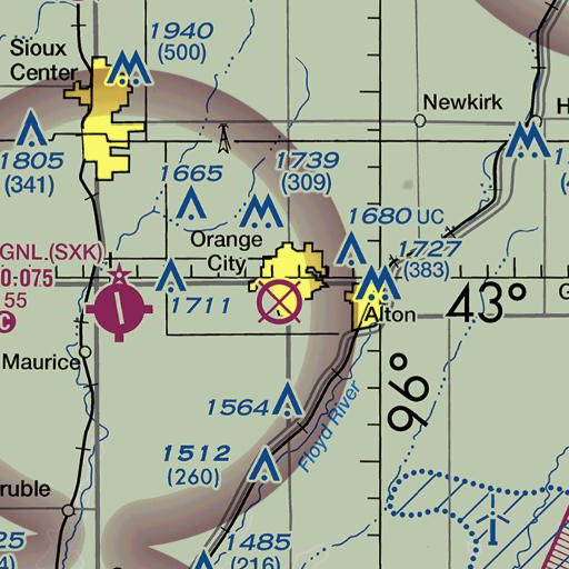 FAA VFR chart of Smith Hall, IA
