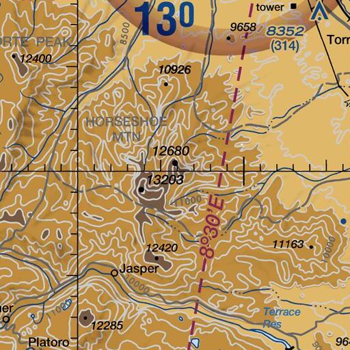 FAA VFR chart of Pintada Mountain, CO