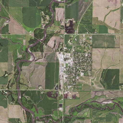 Aerial imagery of Doon, IA