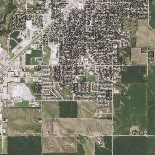 Aerial imagery of Kluckhohn Elementary School, IA