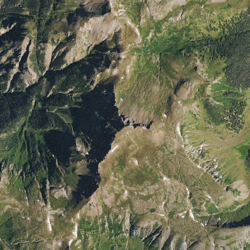 Aerial imagery of Summit Peak, CO