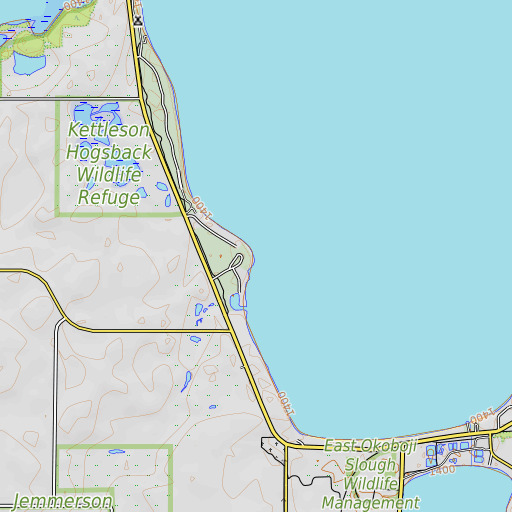 OpenTopoMap map of Templar Point, IA